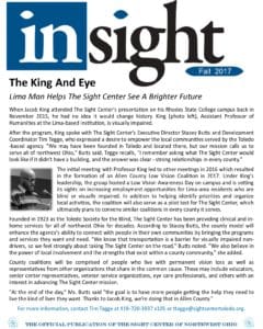Cover image for Fall 2017 issue of Insight, the official newsletter of The Sight Center of Northwest Ohio